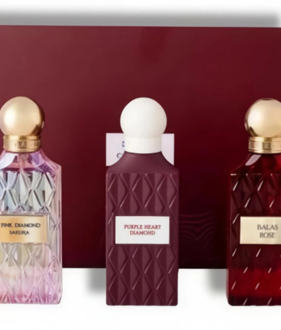 Ibrahim Al Qurashi IBRAQ Diamond Collection 3 x 75ml EDP Set Brand New & Sealed